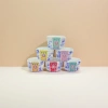Colored ceramic cup set, underglaze color craft household tea cup and coffee cup set Specification image